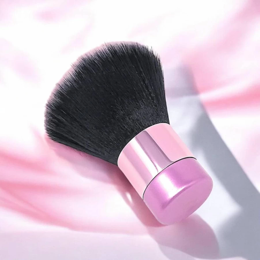 Luxurious Large Kabuki Powder Brush by BevyGold - Soft Fluffy Face & Body Makeup Brush for Tanning, Blending, and Finishing (Rose Gold)