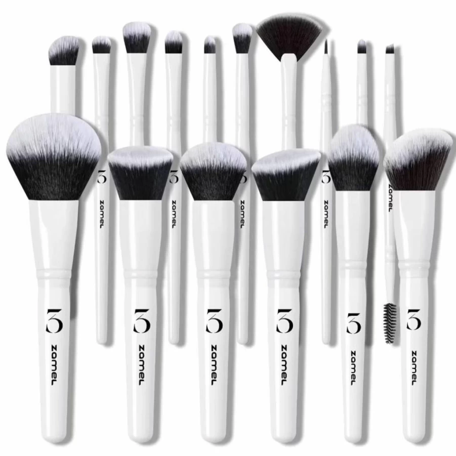 ZAMEL 26-Piece Professional Makeup Brush Set - Ultra Soft Synthetic Hair, Full Face Cosmetic Brushes for Foundation, Blush, Concealer, Eyeshadow