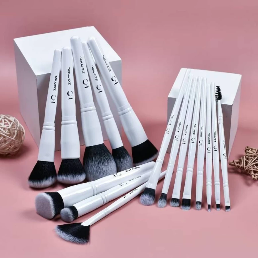 ZAMEL 26-Piece Professional Makeup Brush Set - Ultra Soft Synthetic Hair, Full Face Cosmetic Brushes for Foundation, Blush, Concealer, Eyeshadow