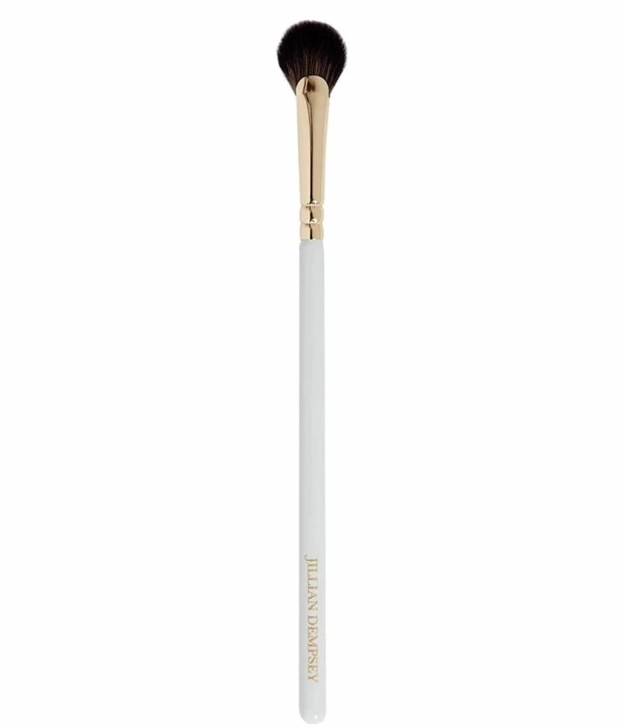 Jillian Dempsey Vegan Synthetic Eye Makeup Brush - Multi-Functional Mini Fan Brush for Eyeshadow & Blending