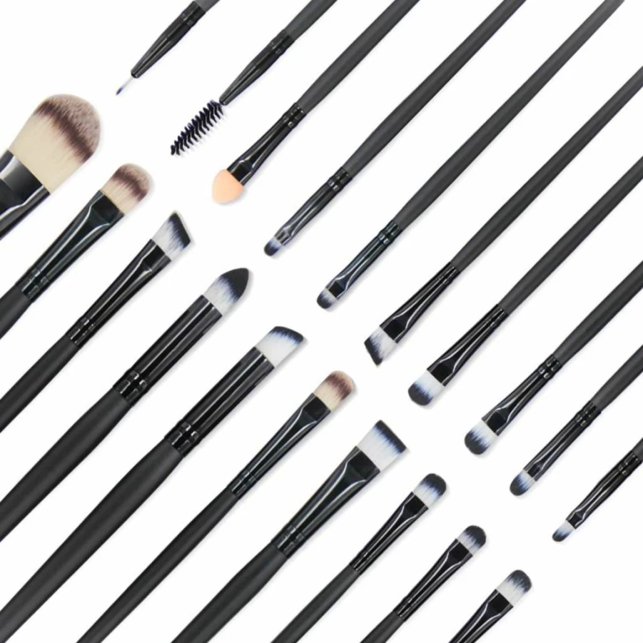 EmaxDesign 20-Piece Professional Makeup Brush Set for Foundation, Eyeshadow, Blush & More - Premium Cosmetics Blending Tools for Liquid, Powder & Cream