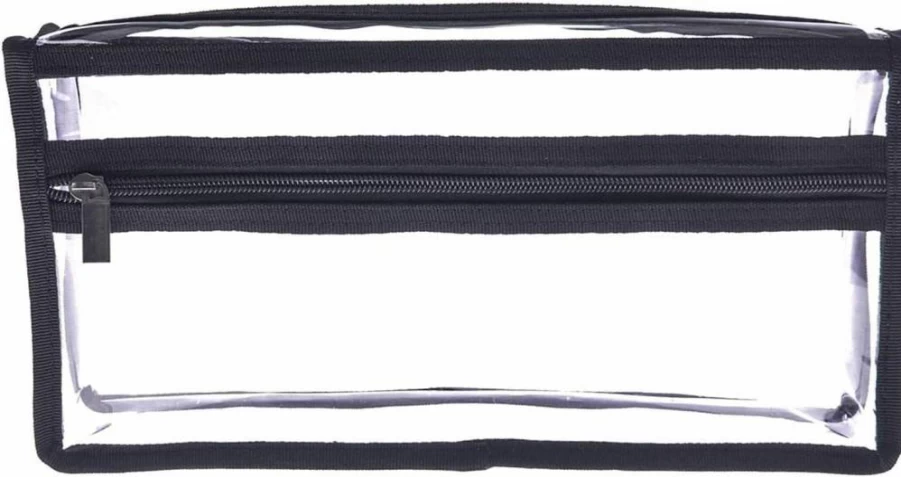 Jula Vance Clear PVC Makeup Bag - Large Transparent Cosmetic Organizer for Travel, Pencil Pouch, Makeup Kits Storage Case