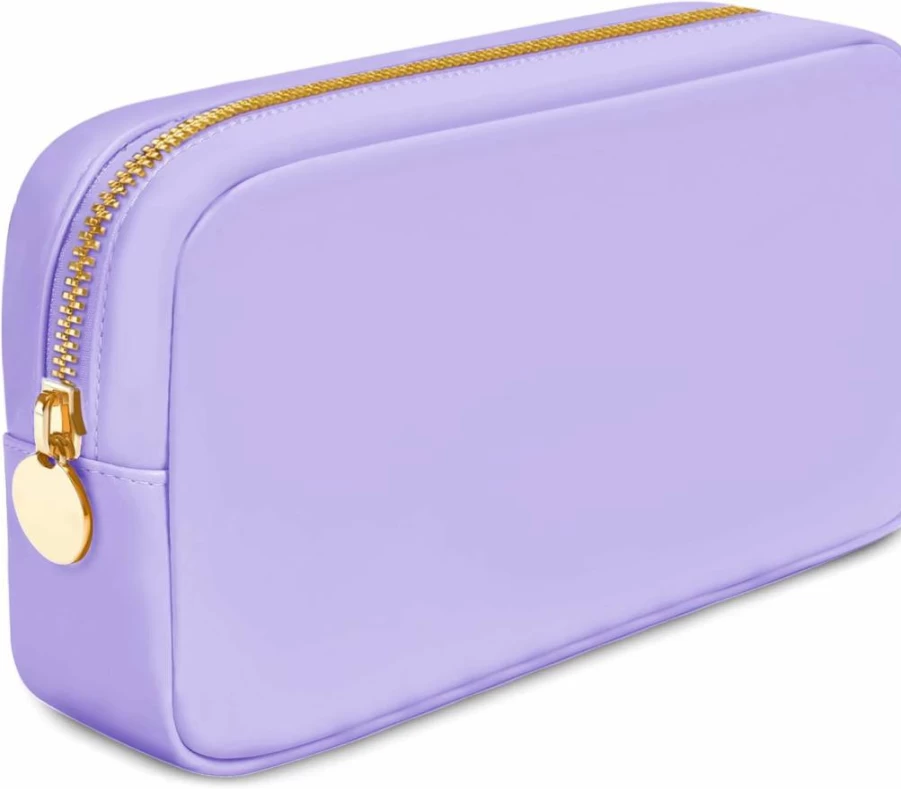 DANCOUR Large Nylon Makeup Bag for Women - Waterproof Travel Toiletry Pouch & Cosmetic Organizer for Essentials