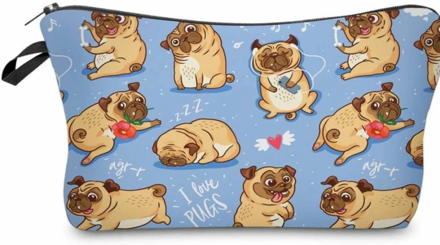 LOOMILOO Waterproof Sloth Makeup Bag for Women - Roomy Travel Cosmetic Organizer, Adorable Toiletry Pouch (Sloth 51476)