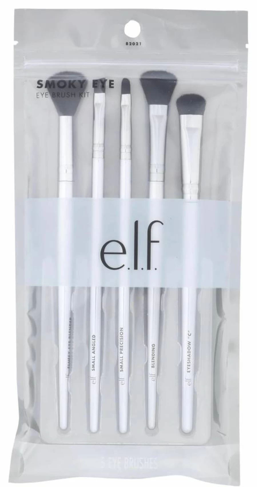 e.l.f. Smoky Eye Makeup Brush Set - 5-Piece Vegan & Cruelty-Free Eyeshadow Brushes for Blending & Applying